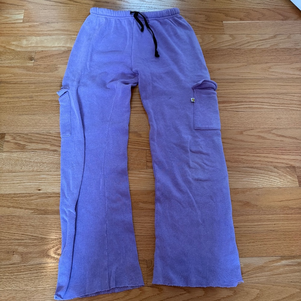 Love Junkie Girls' Local Fleece Cargo Sweatpants.
